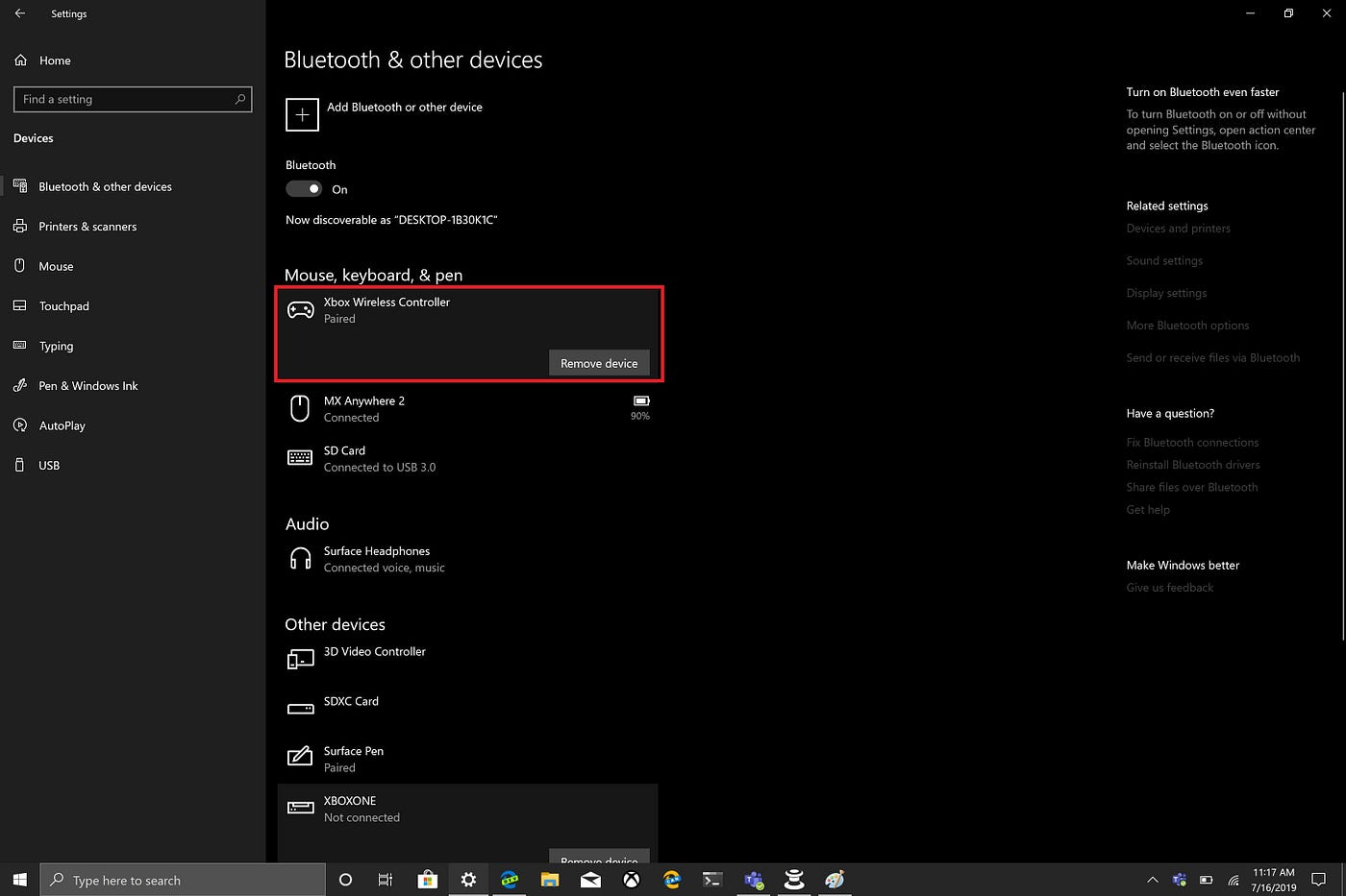 How to check the battery level of your Xbox One controller on Windows 10 |  by Dave W Shanahan | Medium