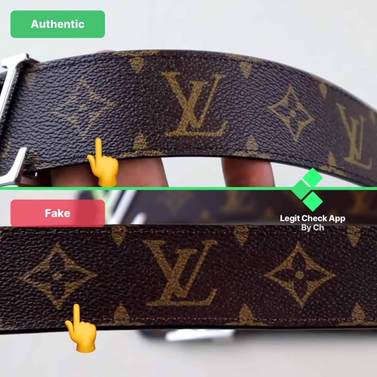 Fake vs Real Louis Vuitton Belt 