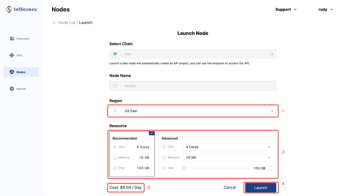 Neo API Service Launched on InfStones Platform