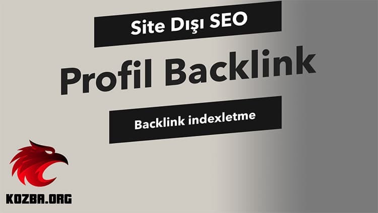 Profil Backlink ve Backlink İndexletme