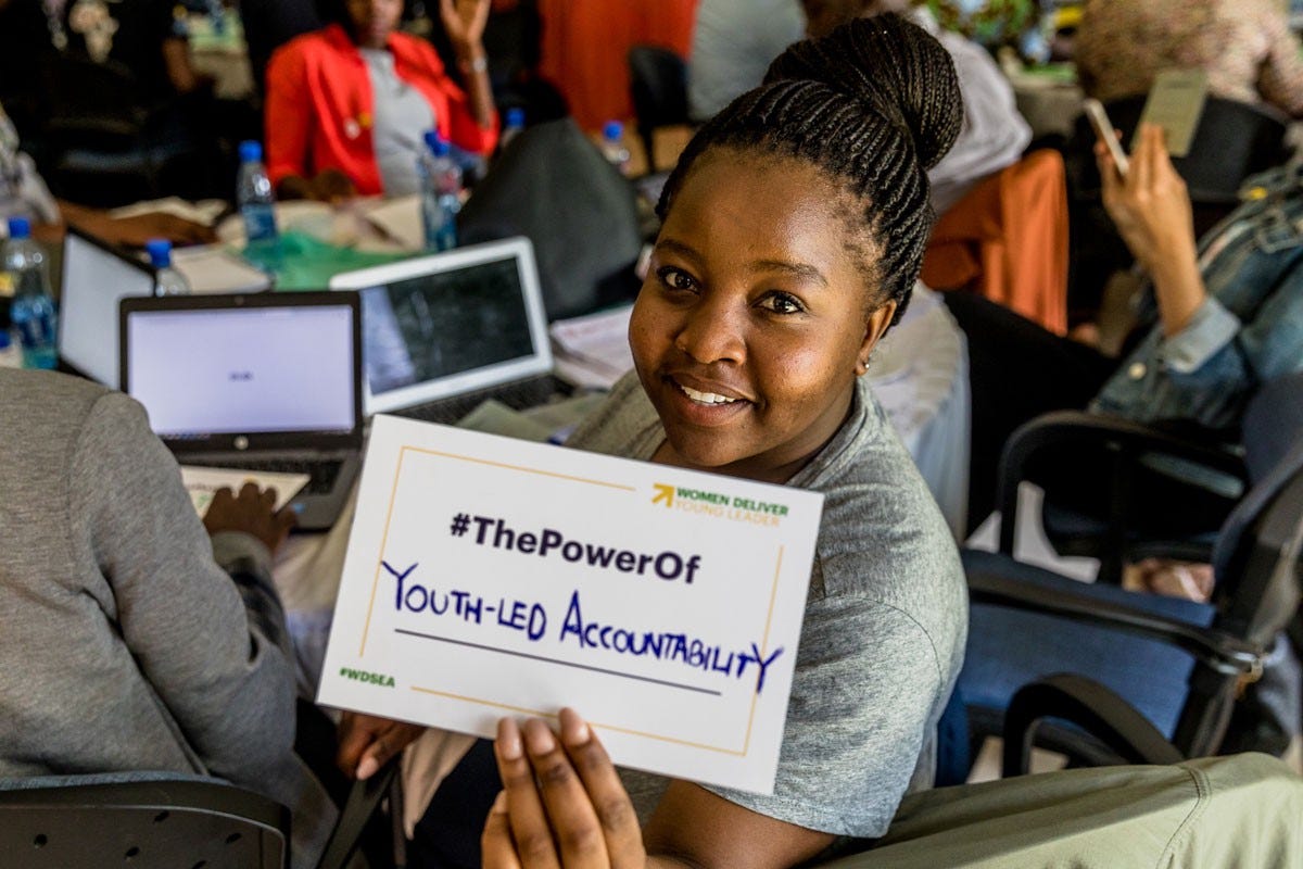 Women Deliver Young Leader Alum Zanele Mabaso at the Southern & Eastern Africa Workshop in Kenya in 2018