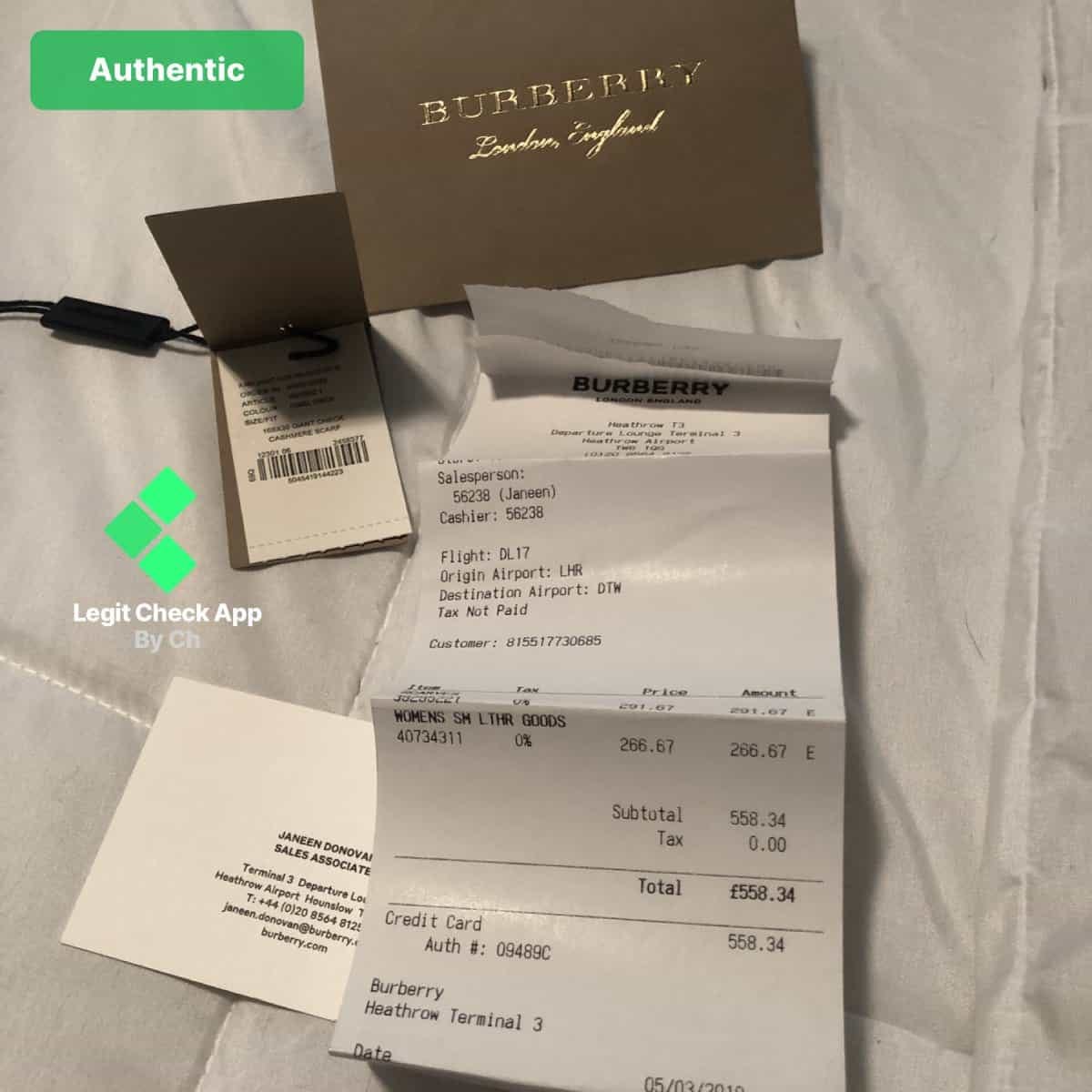 burberry scarf packaging