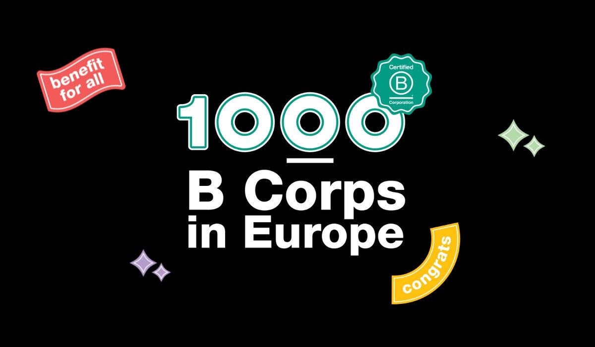 Celebrating a Milestone: More Than 1,000 B Corps in Europe | by B Lab Europe  | Nov, 2022 | B The Change