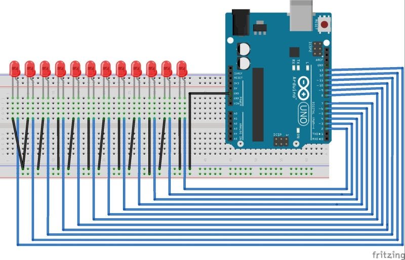 Multiple LEDs Pattern Generation using Arduino Uno | by Ansari Aquib ...