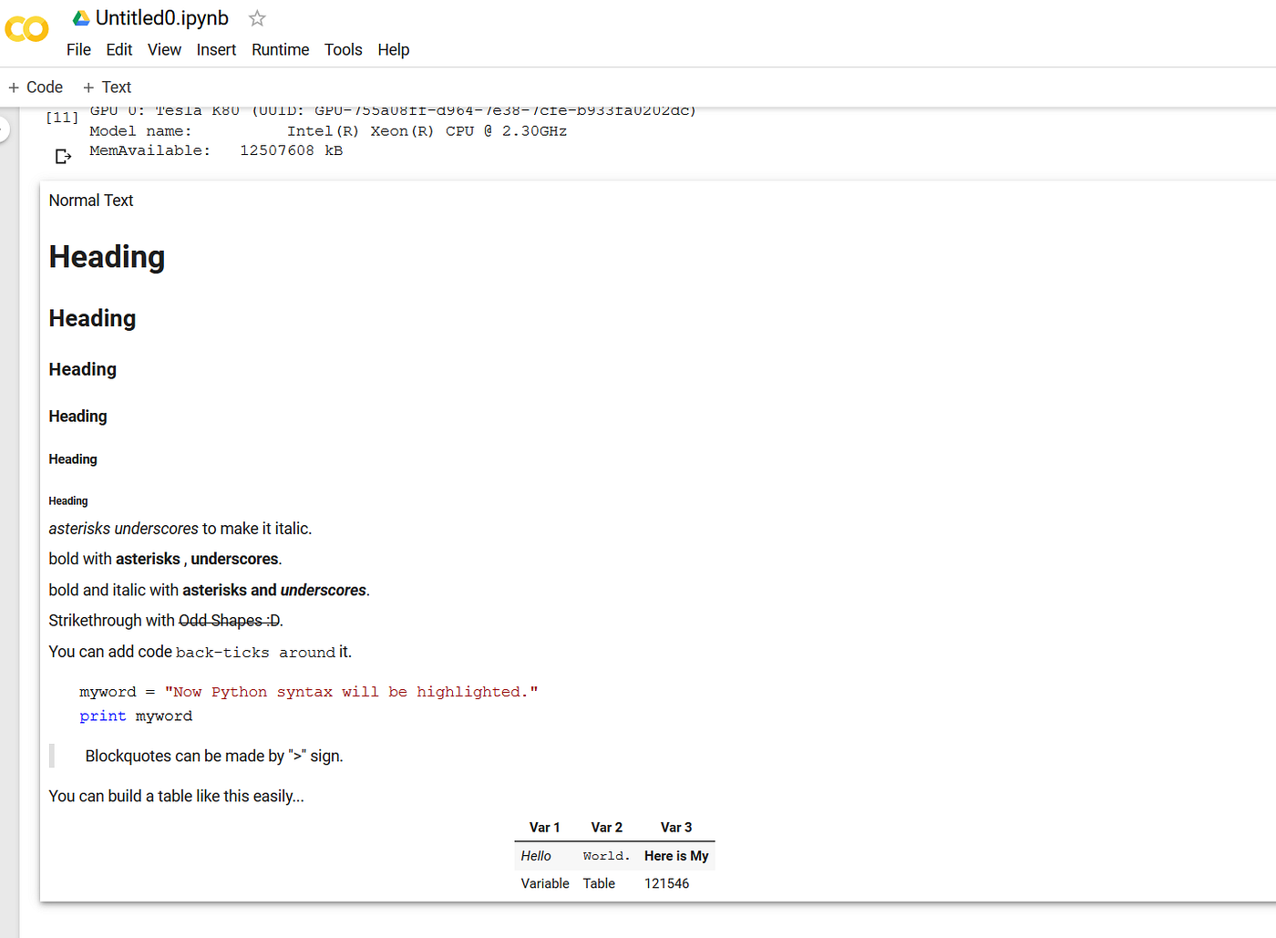 Google Colab: Free GPU For Your Python Code | by Ali Egemen Taşören ...