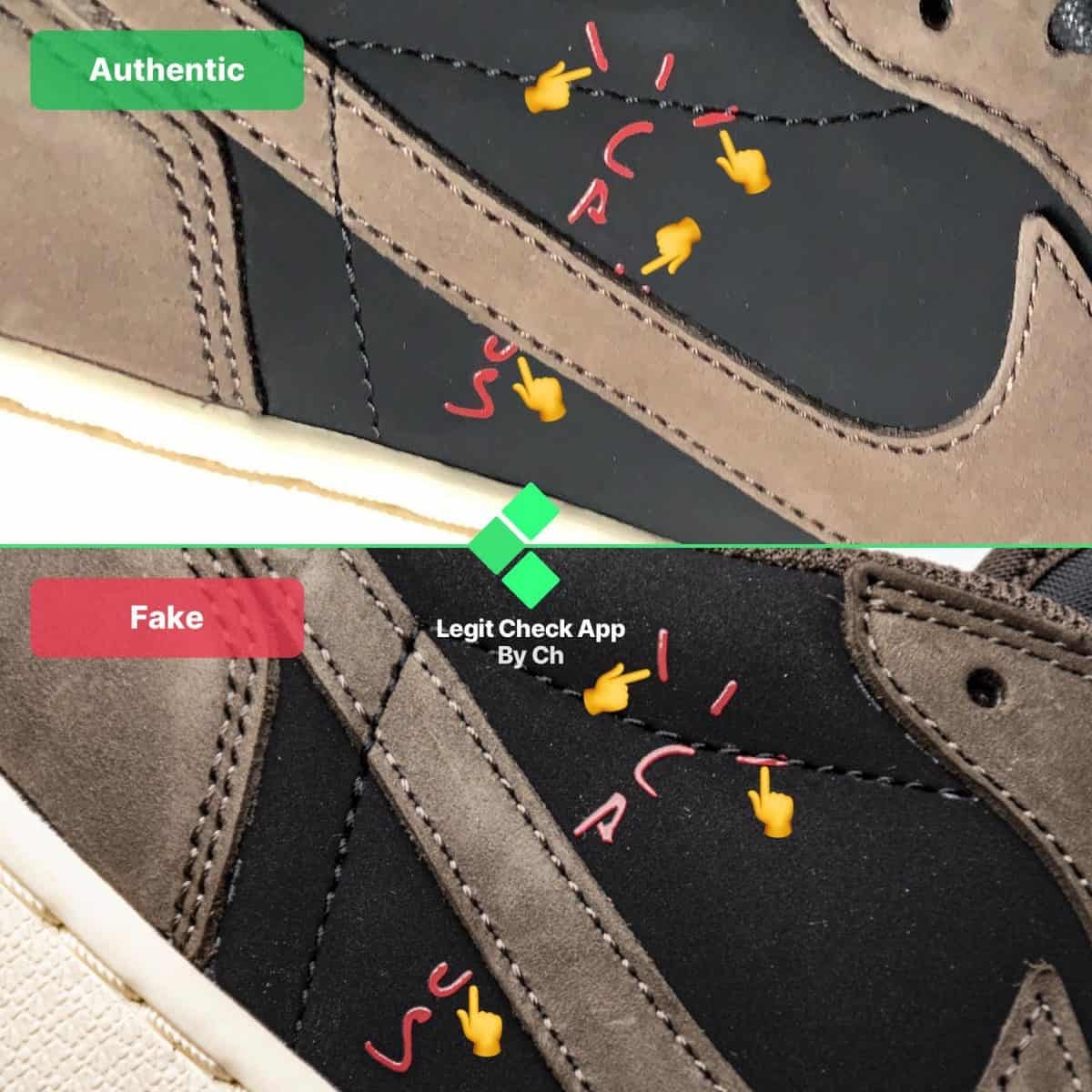 Real Vs Fake Air Jordan 1 Travis Scott Low Top Guide By Legit Check By Ch Medium Real Vs Fake Air Jordan 1 Travis Scott Low Top Guide By Legit Check By Ch Medium