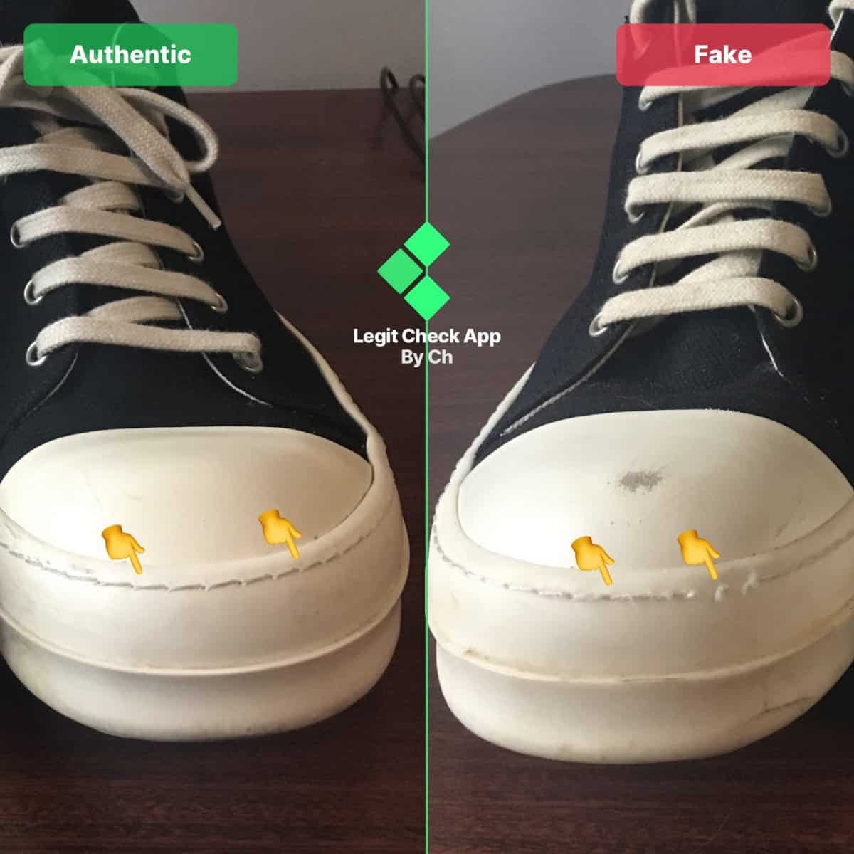 Rick owens ramones real vs fake Clearance