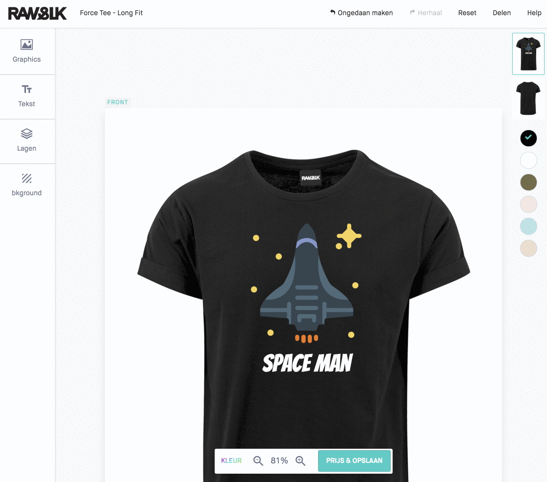 Design your custom apparel in 5 simple steps. by RAW&SILK Medium