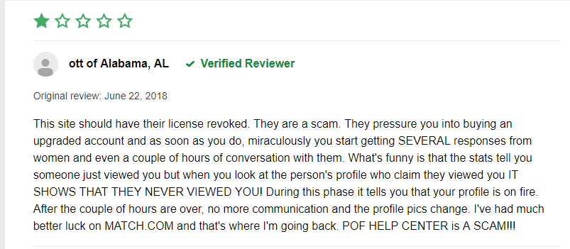 Fake Profiles Pof