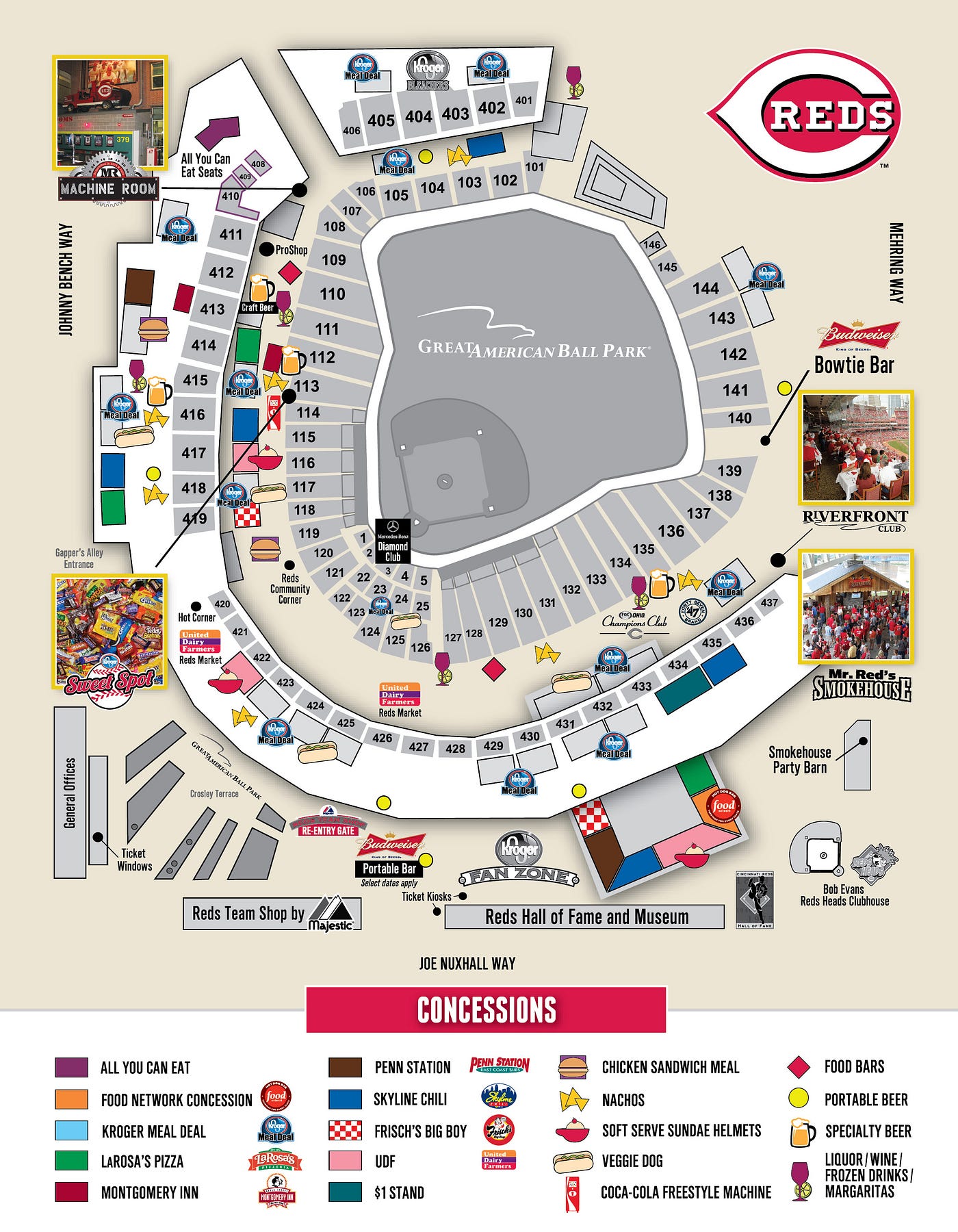 Great American Ballpark Map New At Great American Ball Park In 2013 | By Jamie Ramsey | Better Off Red