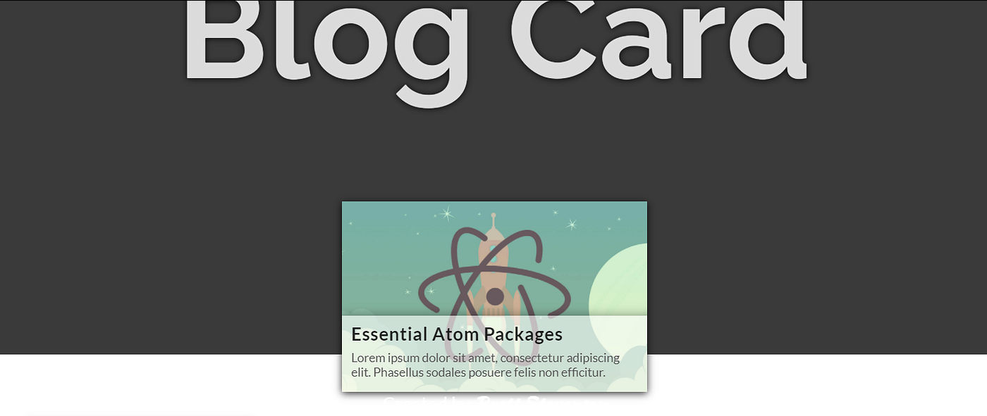 33 Blog Card CSS For Web Design. Blog Card is a component that displays… |  by Niemvuilaptrinh | Geek Culture | Medium