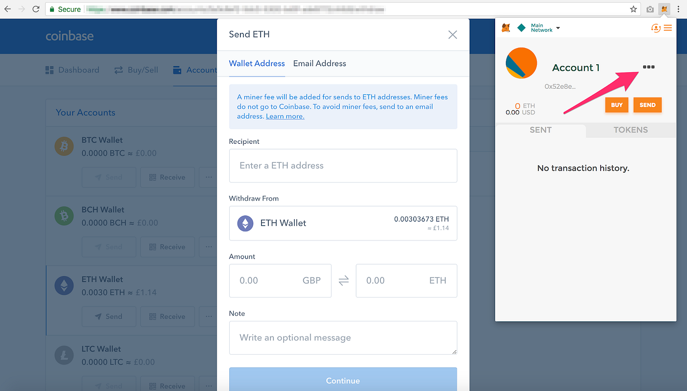 how to transfer ethereum from coinbase to metamask , when will ethereum go back up
