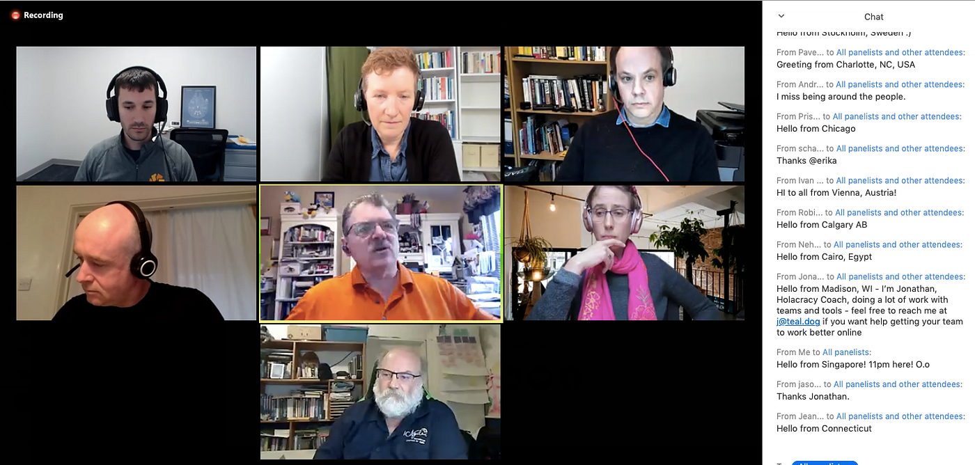 Virtual workshop on working remote