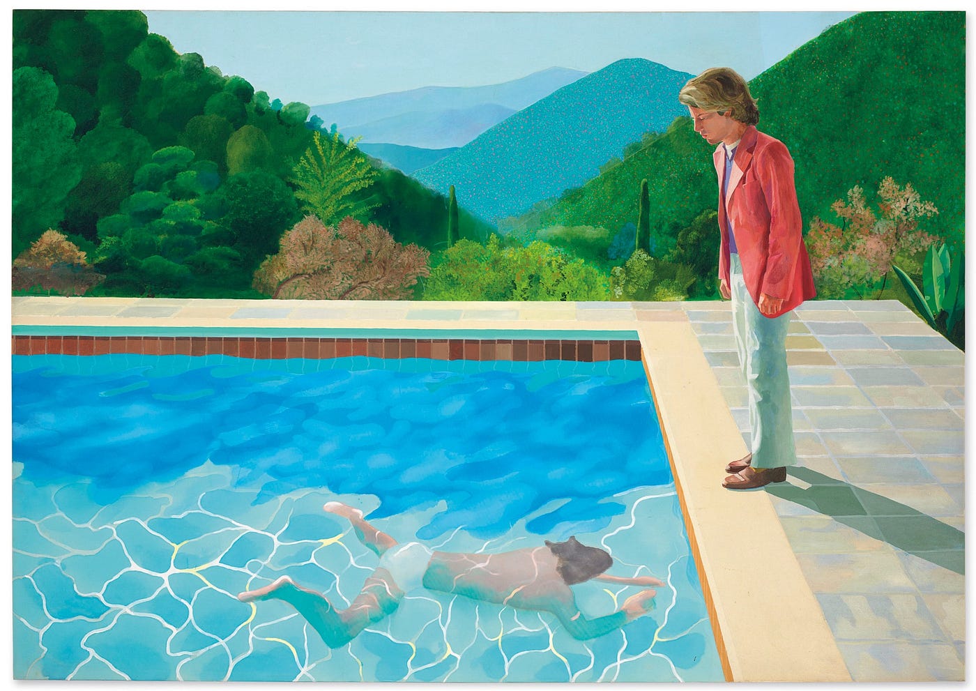 David Hockney Pop Art, Portrait of an Artist (Pool with Two Figures), 1972
