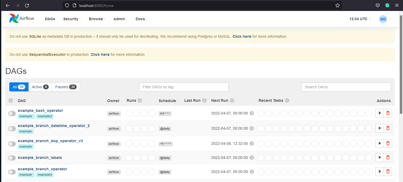 Learning Airflow How to schedule a simple task. by Moises Cujardo