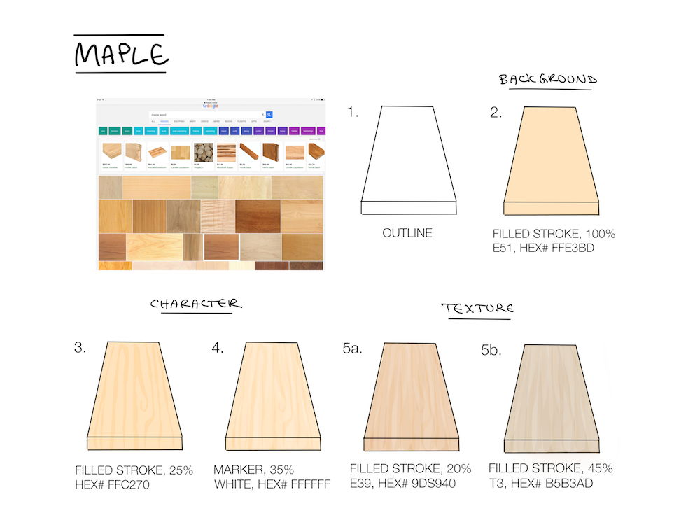 How to Draw: Wood Textures - Concepts App - Medium