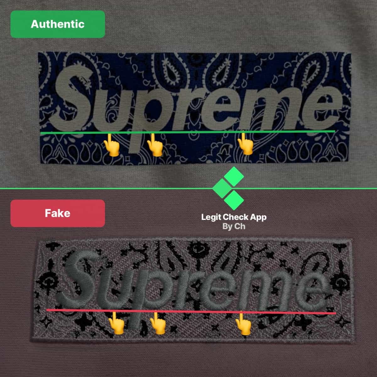 Legit Check By Ch - In the fake vs real Supreme box logo tee image