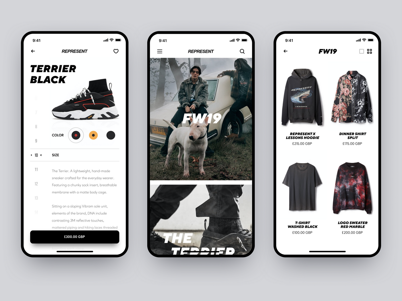 Catalog screen UI app design Shakuro