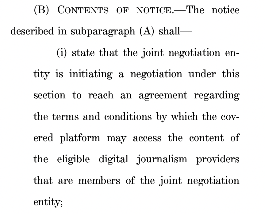 Journalism Competition and Preservation Act