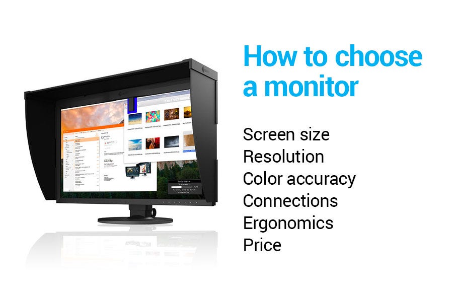 How to choose a monitor for graphic design.