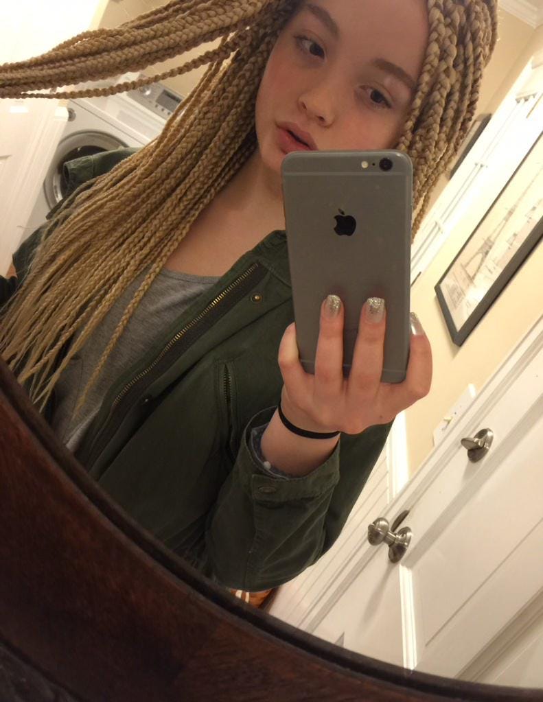 White Girls With Box Braids