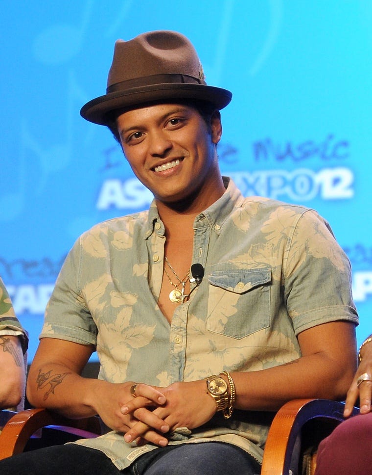 bruno mars button up shirt