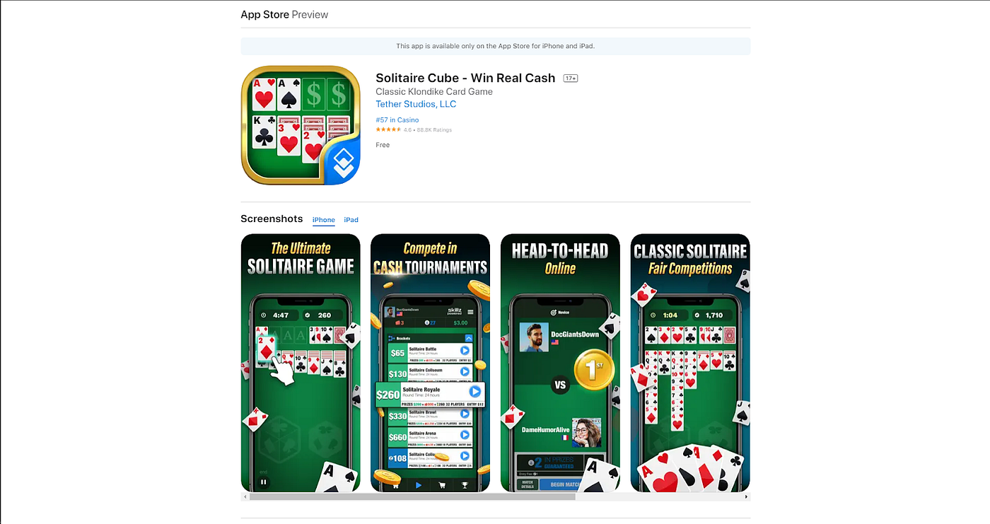 Solitaire Cube — The Easiest Card Game Ever That You Can Play and Win Real  Money! | Medium