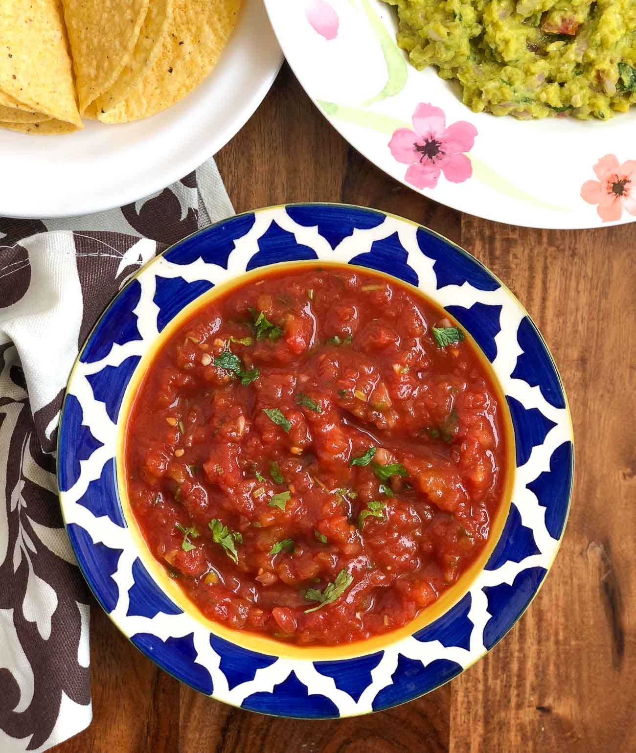 Spicy Mexican Salsa Recipe - Tomato Salsa Recipe