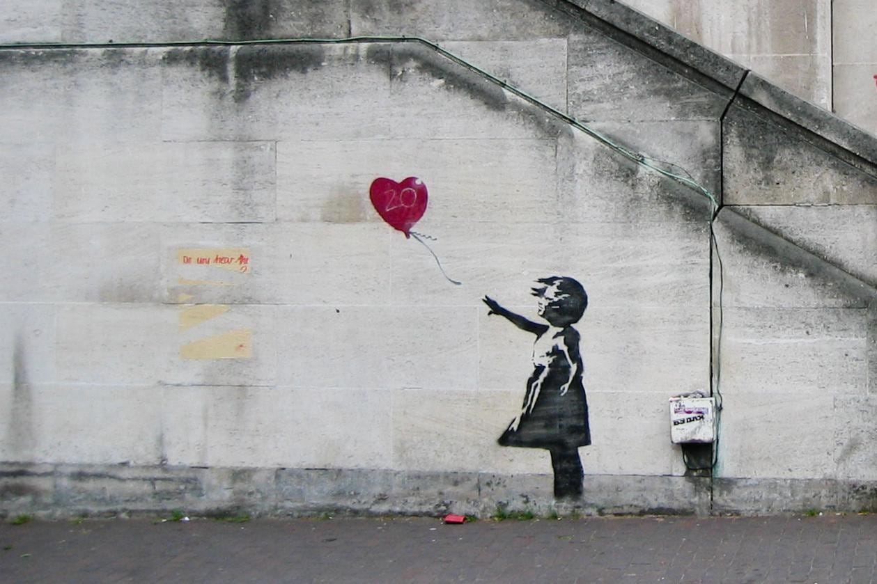 Banksy Pop Art, Girl With Balloon (2006)
