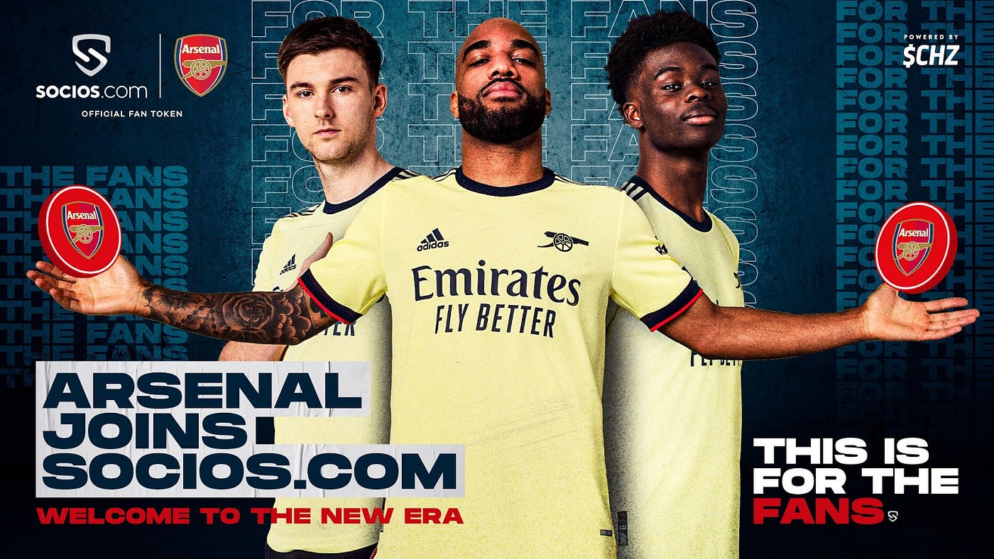 Arsenal To Take Its Global Fandom To The Next Level By Launching Afc Fan Token On Socios Com By Chiliz Chiliz Medium