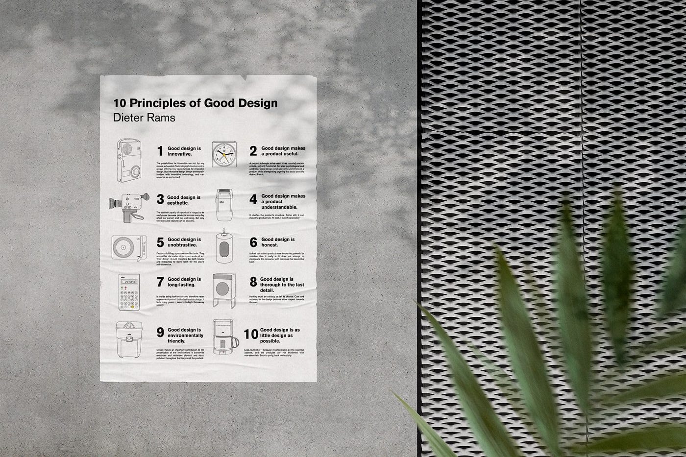 Dieter Rams and 10 principles for good design | by Bora | Oct, 2022 | UX  Collective