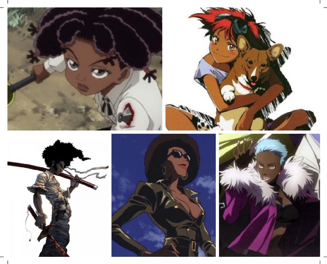 Anime with afro girl black Black Girl