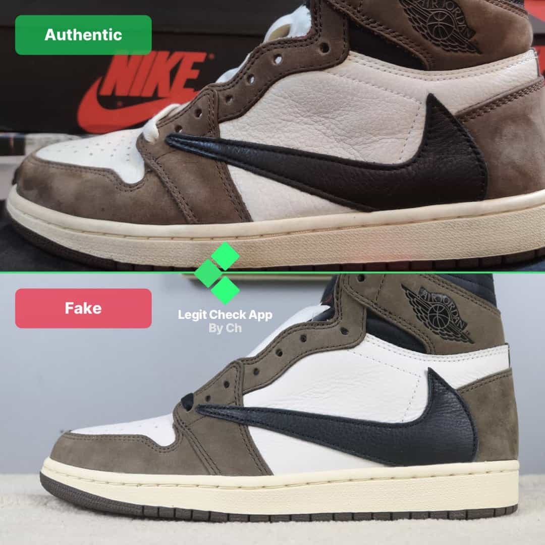 The Most Complete Fake Vs Real Travis Scott Air Jordan 1 Comparison By Legit Check By Ch Medium