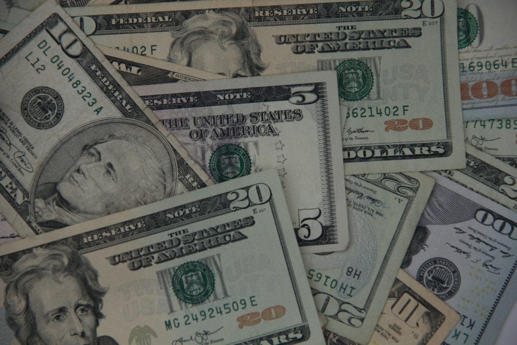 a pile of money