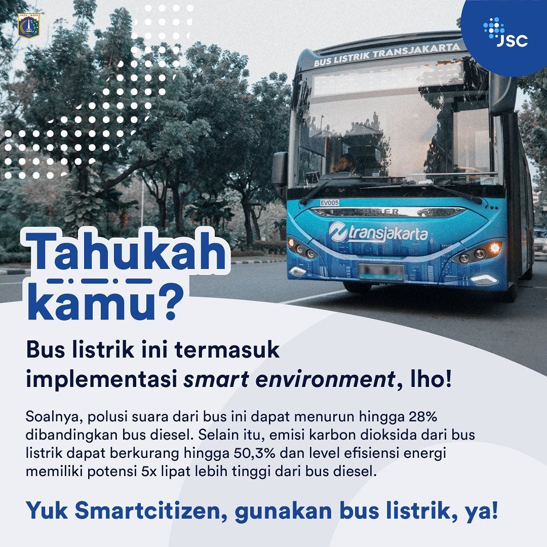 Fakta bus listrik Transjakarta