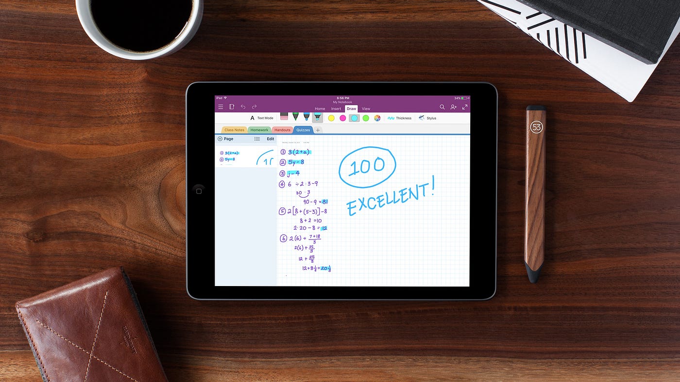 Announcing Pencil Integration And Paper Export To Onenote By Fiftythree A Space To Create Fiftythree S Blog Medium