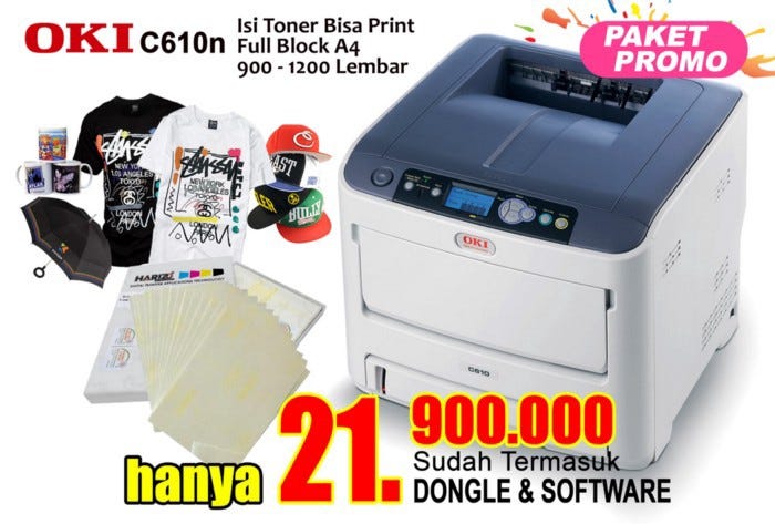 HARGA PRINTER KAOS OKI A3 METRO BANDAR LAMPUNG TANGGAMUS 