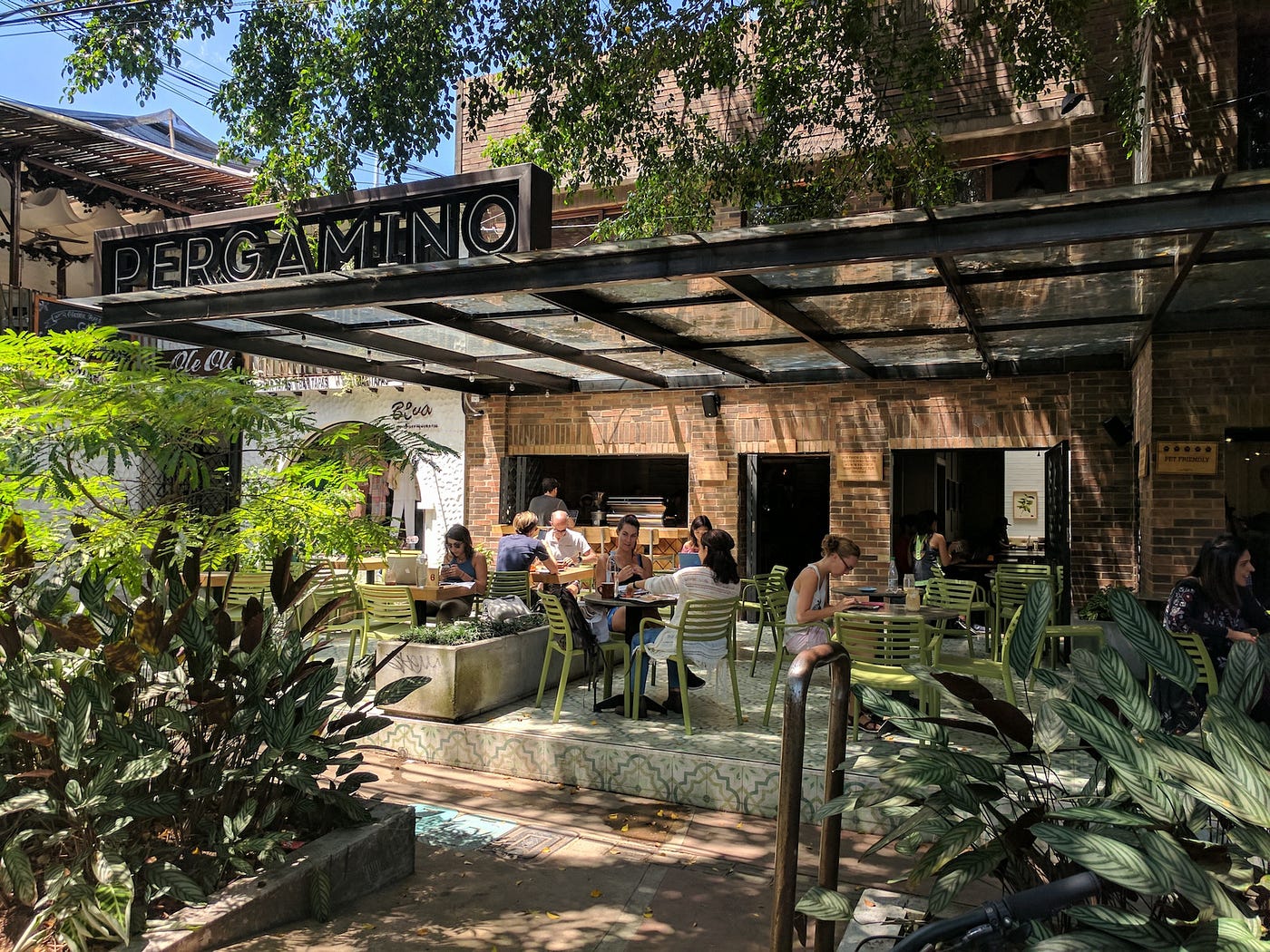 Pergamino Cafe in Medellin, Colombia. It’s not quite the perfect cafe but it’s damn close!