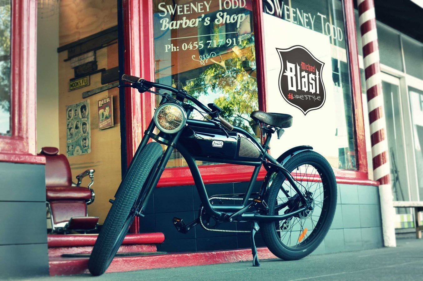 GREASER RETRO STYLE Electric BIKE | by 