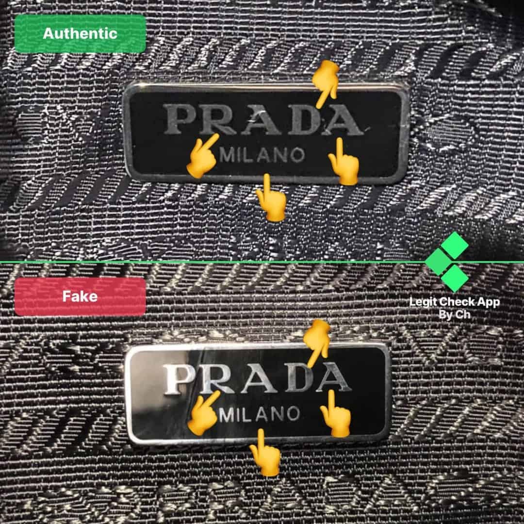prada label authentic