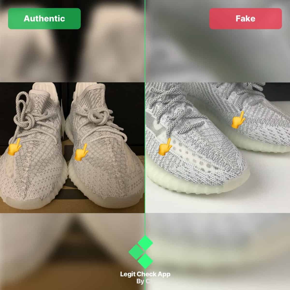 yeezy boost fake vs real
