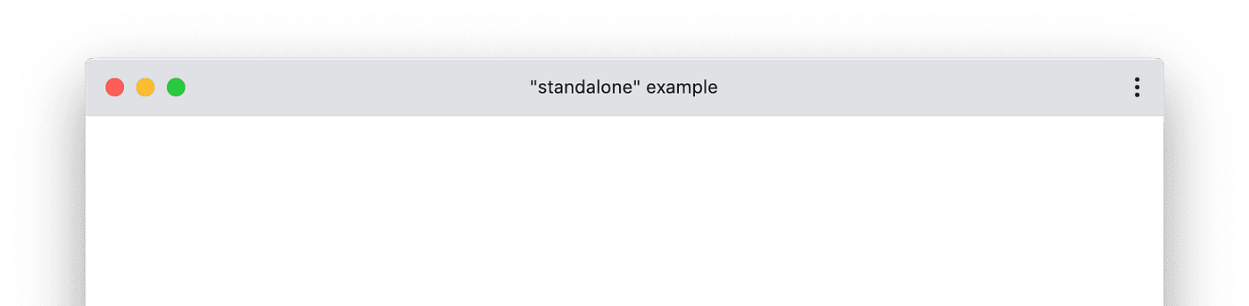 Manifest — Display Mode: Standalone example