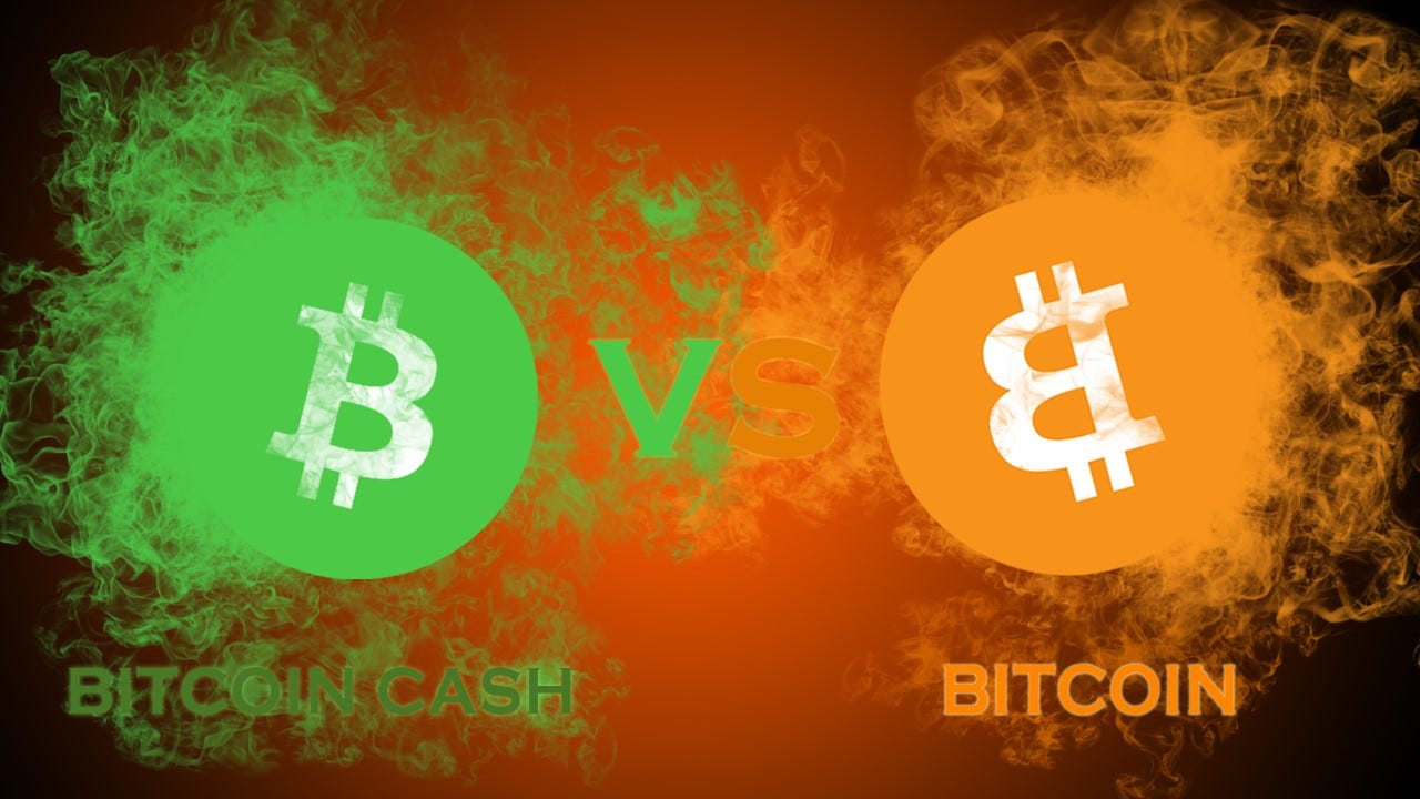 Bitcoin Cash Vs Bitcoin An Impending War Data Driven Investor - !   