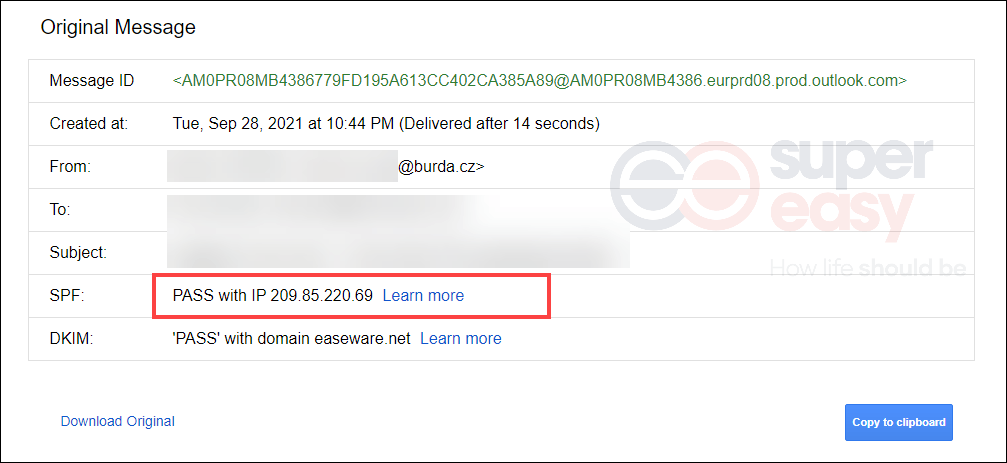 Sender IP from Email (Right Side: Click Show Original on any mail on Gmail)