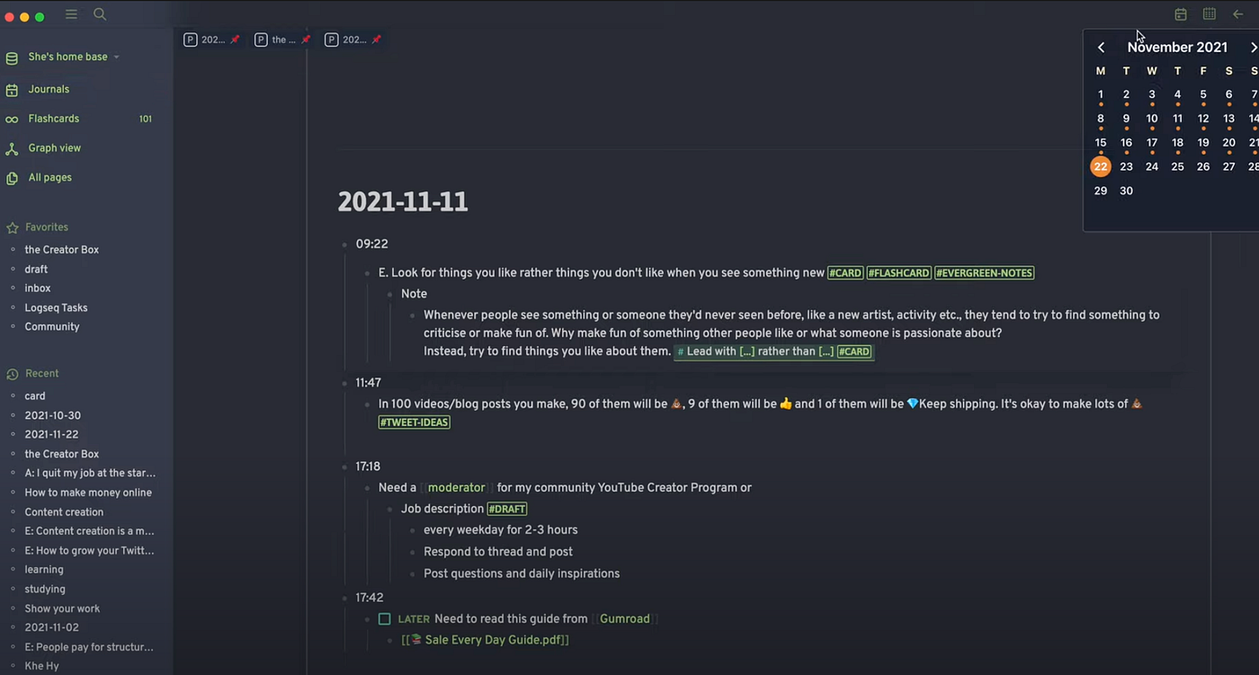 How I Use Logseq to Take Notes and Organize My Life by Shu Omi Shu