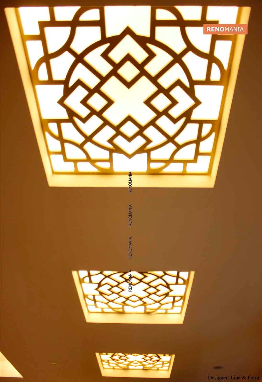 9 Stylish False Ceiling Designs The Material Pattern Lighting Scheme By Renomania Medium