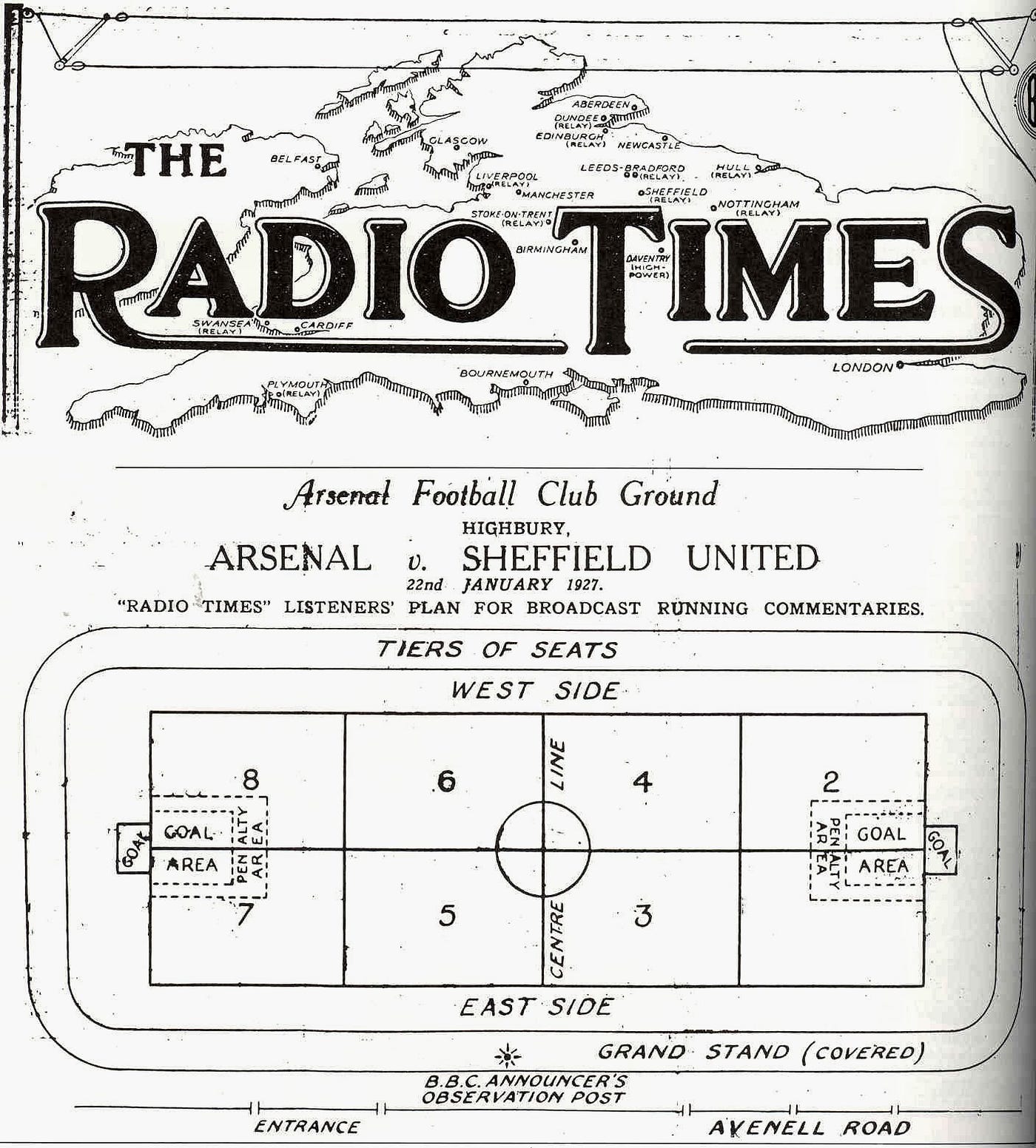 The first live radio football broadcast | by Brian Seal | Howler Magazine |  Medium