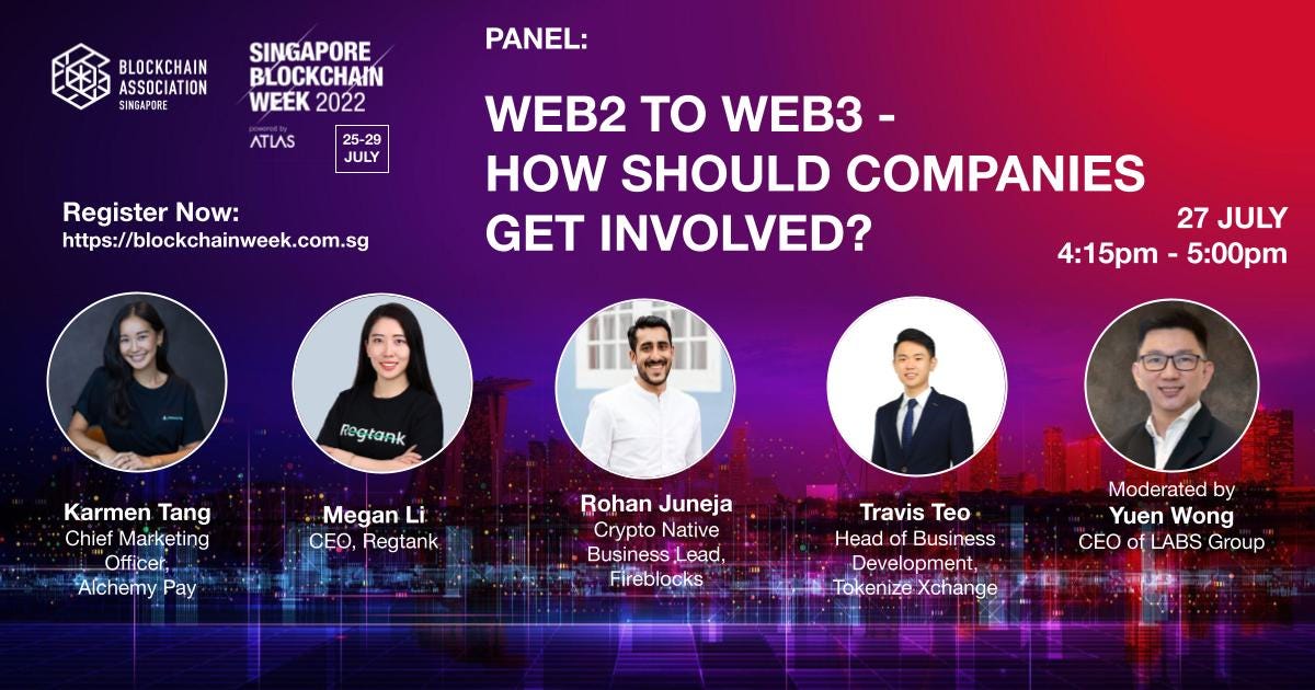 Alchemy Pay’s CMO Karmen Tang will be speaking at Singapore Blockchain