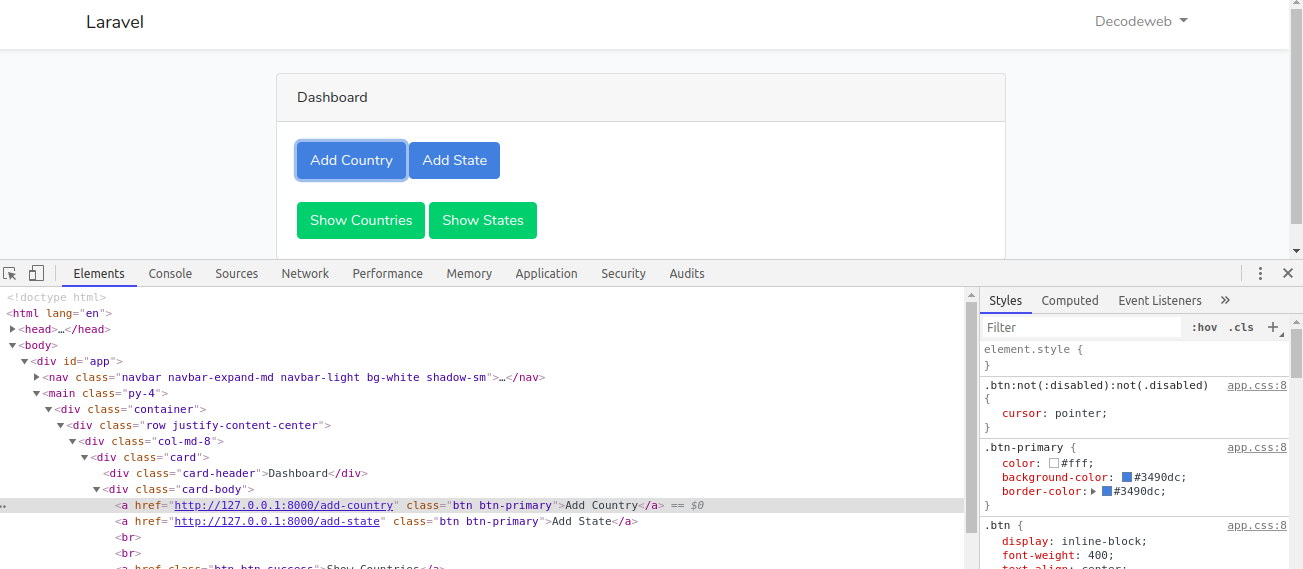 Simple CRUD application in laravel 5.8 Part-2 | by Decode Web | Medium