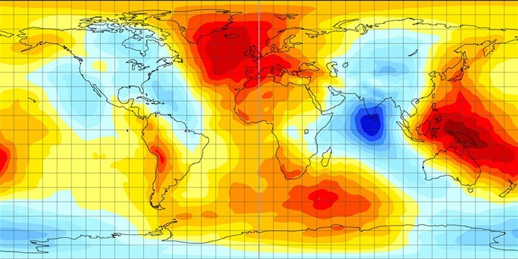 Nasa Gravity Map Of Earth The Earth's Weird Gravity. Why Space Flight Would Be Cheaper In… | By  Indi.ca | The Startup | Medium